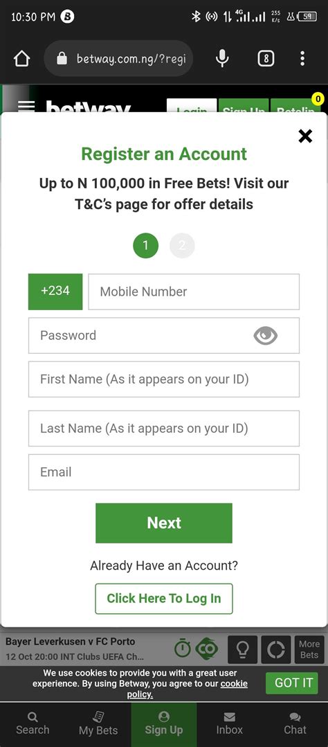 How to Open a Betway Account .